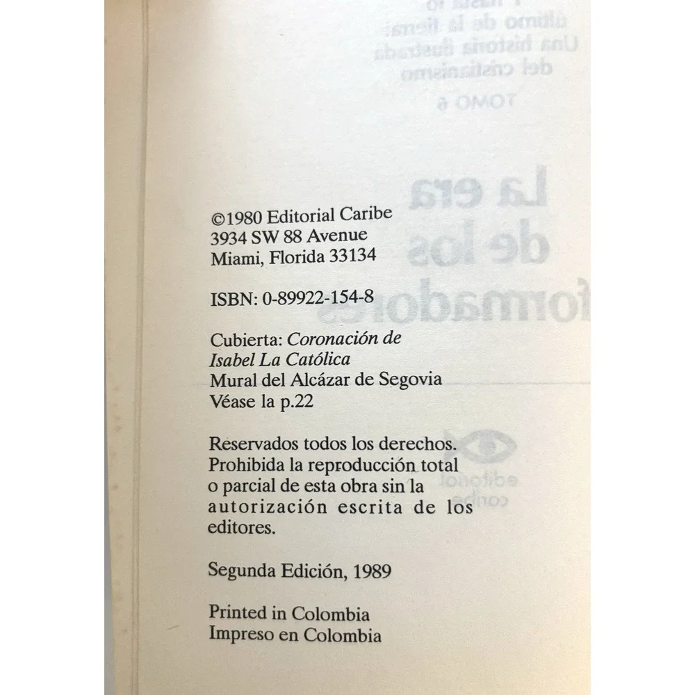 La Era De Los Reformadores - La Era De Los Altos Ideales -  2 Libros.Tomo 4‎ & 6